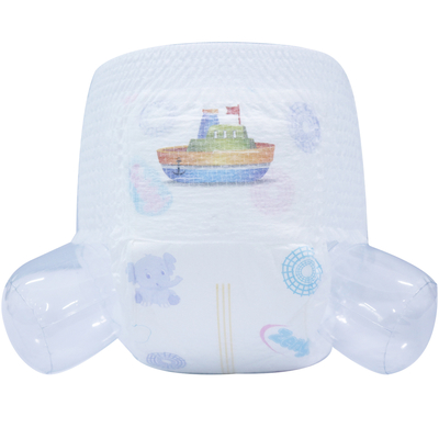 OEM de Beschikbare Baby trekt Broekluiers met 3D Kanaal van de Lekpreventie uit