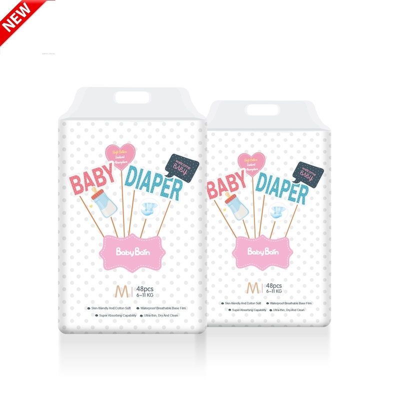 Hete nieuwe verkoop super zachte middelgrote grootte - de geboren broek van de babyluier