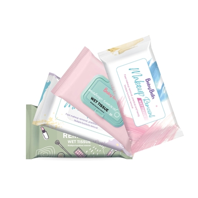 De douane nat Logo Disposable Cosmetic Makeup Remover veegt dagelijks gebruikt voor gezicht het schoonmaken af